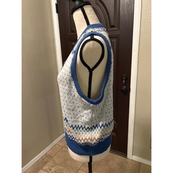 Vintage 90s Brittania Cotton Sweater Vest - Picture 5 of 10